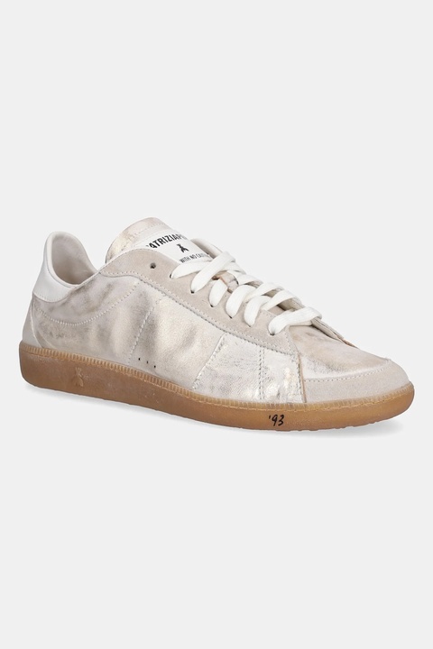 Patrizia Pepe sneakersy skórzane damskie kolor szary 2Z0065 L168 FG46 - zdjęcie produktu nr 1