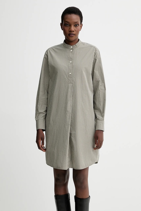 Marc O'Polo sukienka bawełniana kolor zielony mini oversize 5000007196 - zdjęcie produktu nr 1