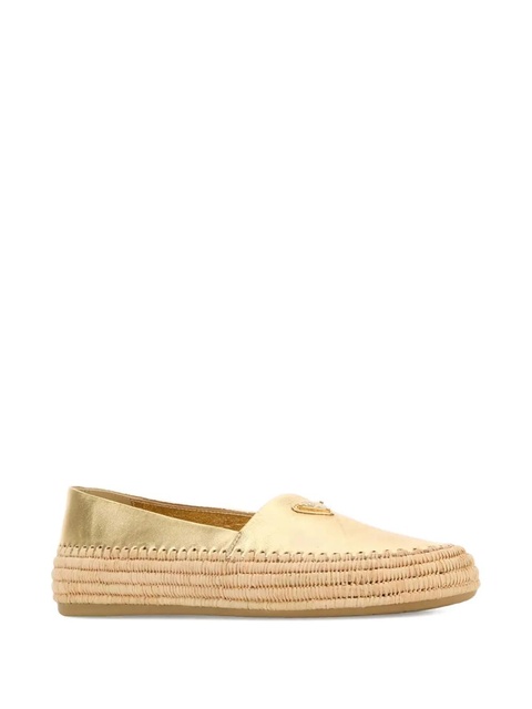 Prada metallic leather espadrilles - Gold - zdjęcie produktu nr 2