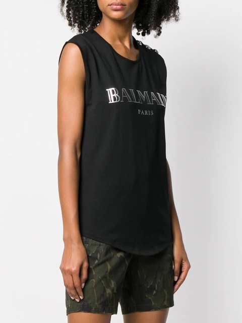 Balmain embellished buttons top - Black - zdjęcie produktu nr 2