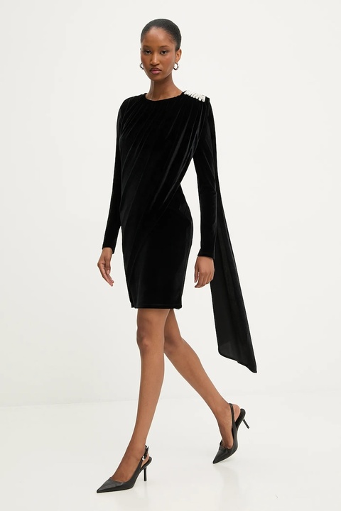 Answear.LAB sukienka kolor czarny mini dopasowana - zdjęcie produktu nr 2