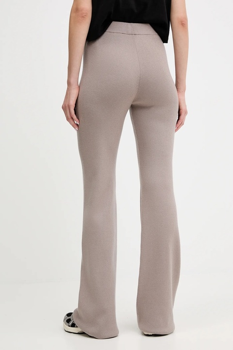 Guess spodnie z domieszką wełny FLAMINIA damskie kolor beżowy dzwony high waist V5BB08 Z3JD2 - zdjęcie produktu nr 2