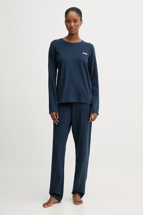 Fila piżama bawełniana damska kolor granatowy bawełniana FPW4217 - zdjęcie produktu nr 1