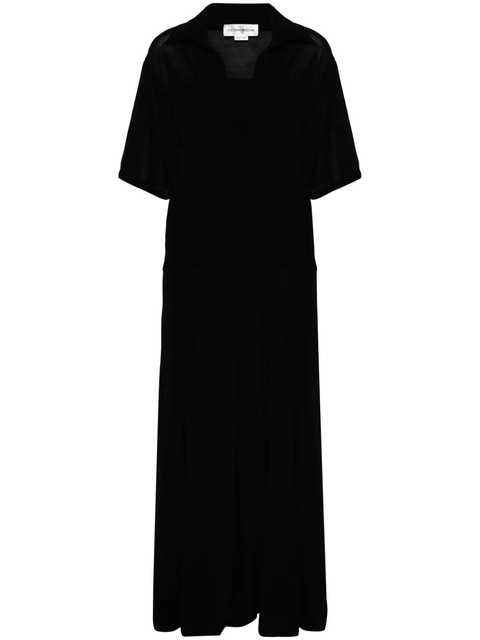 Victoria Beckham panelled knitted maxi dress - Black - zdjęcie produktu nr 1