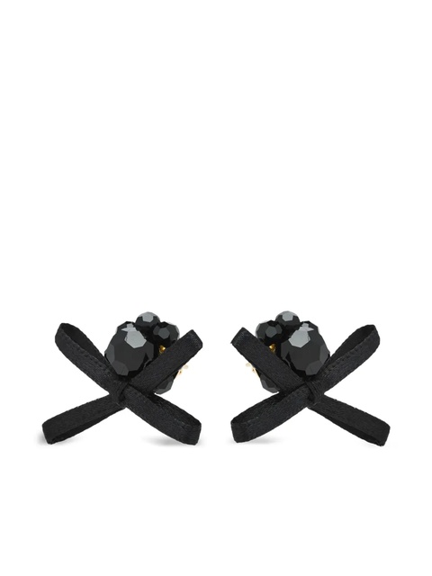 Simone Rocha crystal-embellishment earrings - Gold - zdjęcie produktu nr 1