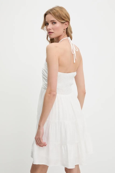 Answear.LAB sukienka kolor biały mini rozkloszowana - zdjęcie produktu nr 2
