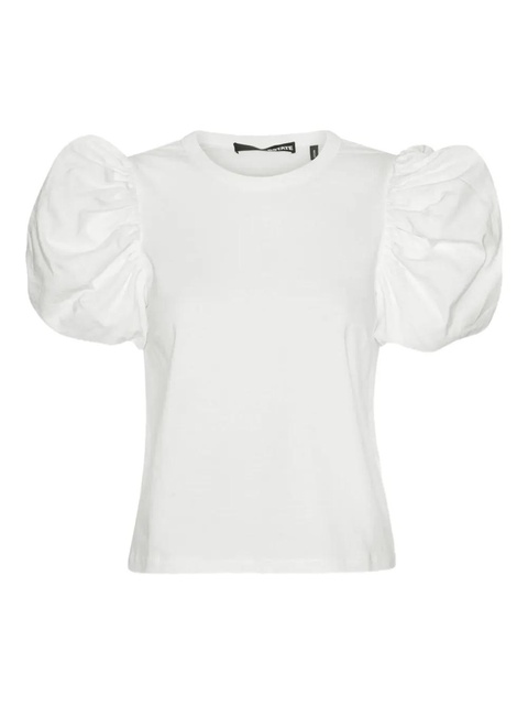 ROTATE BIRGER CHRISTENSEN puff-sleeves T-shirt - White - zdjęcie produktu nr 1