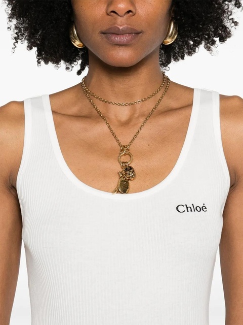 Chloé jersey tank top - White - zdjęcie produktu nr 2