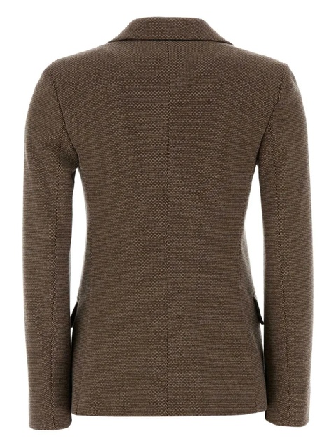 Weekend Max Mara embroidered jersey blazer - Brown - zdjęcie produktu nr 1