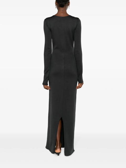 Magda Butrym cut-out silk maxi dress - Grey - zdjęcie produktu nr 2