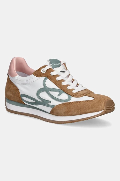 Guess sneakersy SKROLL damskie kolor brązowy FLPSKR SUE12 - zdjęcie produktu nr 1