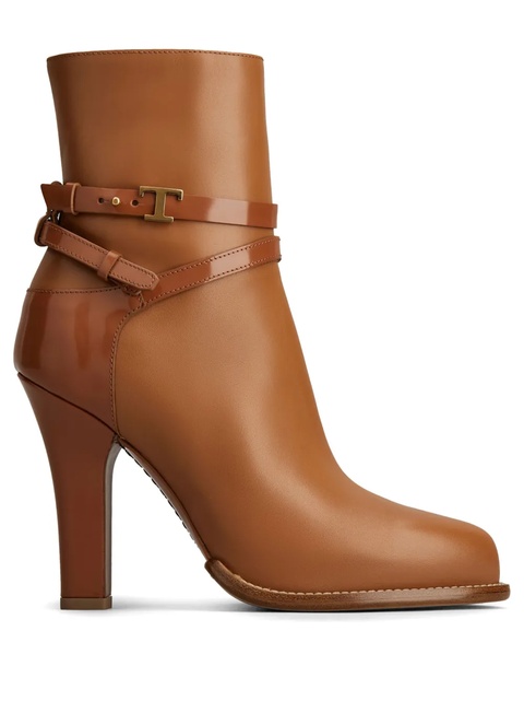 Tod's 105mm leather ankle boots - Brown - zdjęcie produktu nr 1