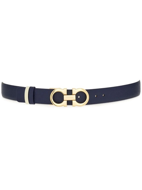 Ferragamo Gancini-plaque reversible leather belt - Blue - zdjęcie produktu nr 1