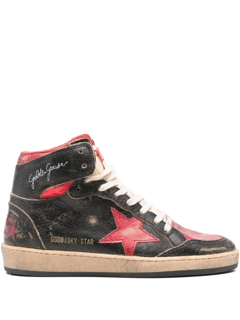 Golden Goose Sky Star laminated sneakers - Black - zdjęcie produktu nr 1