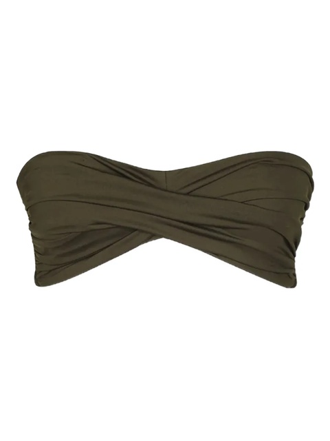 Johanna Ortiz Sea Sprite gathered-bandeau bikini top - Green - zdjęcie produktu nr 1