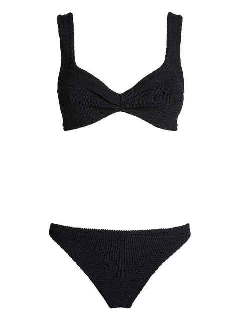Hunza G Juno twist-detail bikini - Black - zdjęcie produktu nr 1