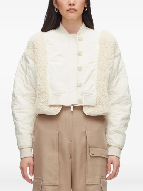 3.1 Phillip Lim quilted teddy-panelled jacket - Neutrals - zdjęcie produktu nr 2