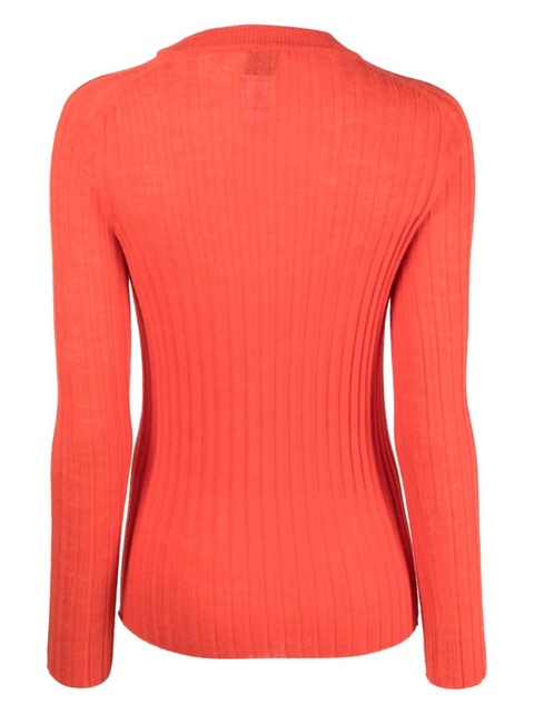 Alysi round-neck chunky ribbed-knit top - Orange - zdjęcie produktu nr 2