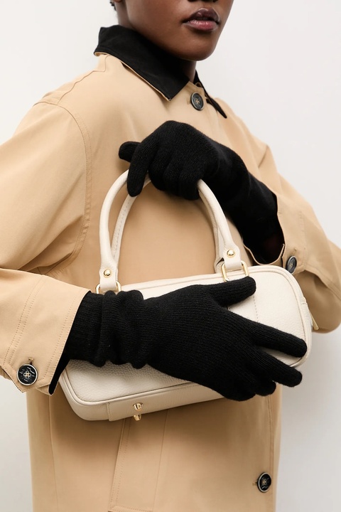 Answear.LAB rękawiczki wełniane damskie kolor czarny - zdjęcie produktu nr 1