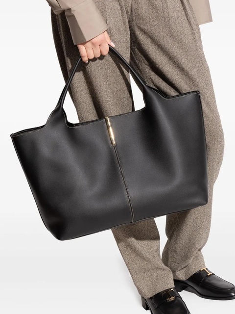 Tod's medium leather tote bag - Black - zdjęcie produktu nr 2