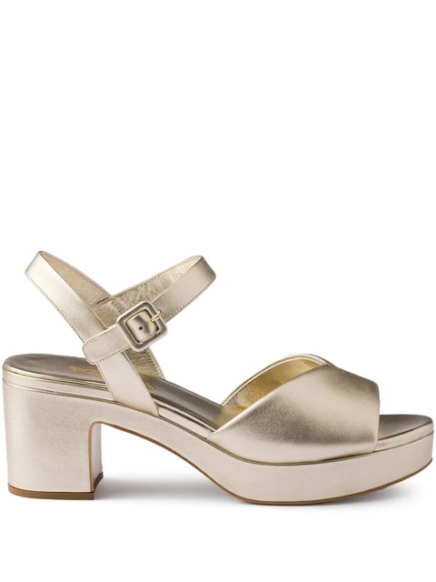 Prada 65mm buckle-strap platform sandals - Gold - zdjęcie produktu nr 1