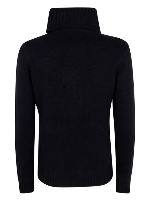 Lauren Ralph Lauren roll-neck logo-embroidered sweater - Blue - zdjęcie produktu nr 2