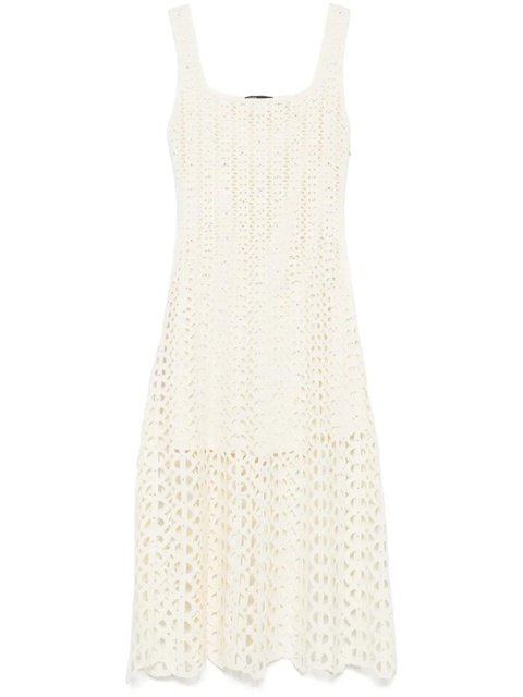 Maje open-knit midi dress - Yellow - zdjęcie produktu nr 1
