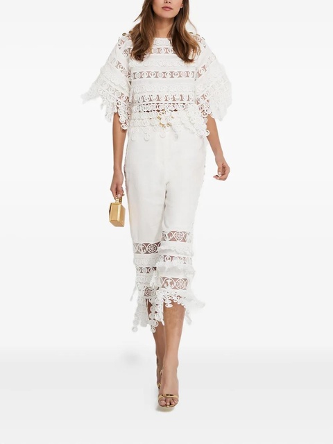 ZIMMERMANN Nautical panelled trousers - White - zdjęcie produktu nr 2