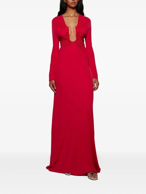 Christopher Esber Arced Palm strapless dress - Red - zdjęcie produktu nr 2