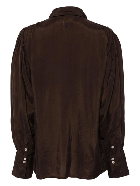 ALOHAS Heart long-sleeve blouse - Brown - zdjęcie produktu nr 2