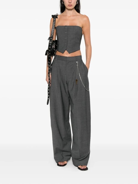 Alexander Wang pleated key-chain trousers - Grey - zdjęcie produktu nr 1