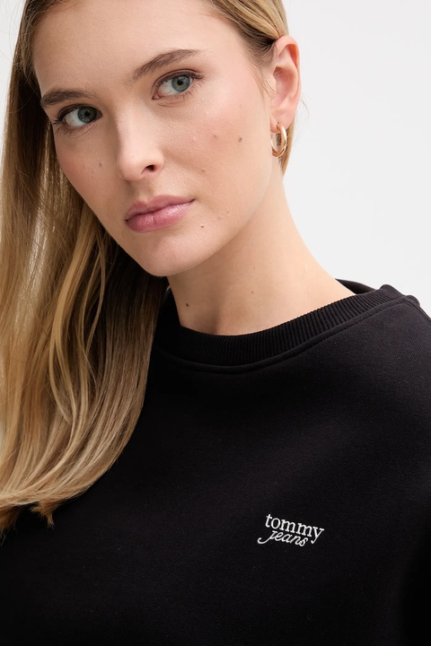 Tommy Jeans bluza damska kolor czarny gładka DW0DW21961 - zdjęcie produktu nr 2