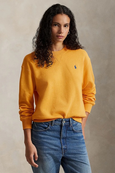 Polo Ralph Lauren bluza damska kolor żółty gładka 211971697 - zdjęcie produktu nr 1