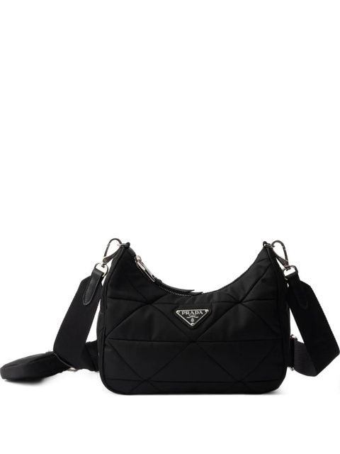 Prada Re-Nylon padded quolted shoulder bag - Black - zdjęcie produktu nr 1