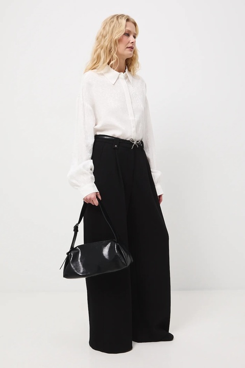 Medicine koszula damska kolor beżowy regular z kołnierzykiem klasycznym - zdjęcie produktu nr 1