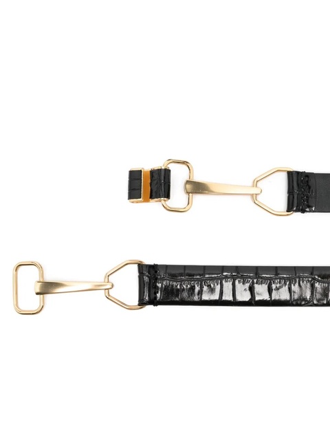 Maje horsebit-buckle leather belt - Black - zdjęcie produktu nr 2
