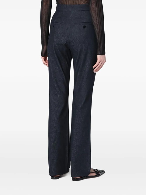 Max Mara cotton straight-leg trousers - Blue - zdjęcie produktu nr 2
