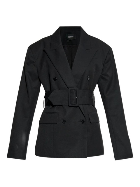 ROTATE BIRGER CHRISTENSEN belted double-breasted blazer - Black - zdjęcie produktu nr 1