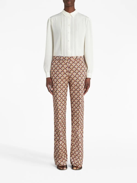 ETRO floral-print tailored trousers - Brown - zdjęcie produktu nr 2