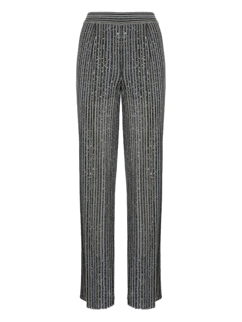 Missoni sequin-striped trousers - Grey - zdjęcie produktu nr 1