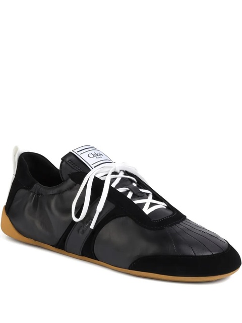 Chloé Kick logo-patch sneakers - Black - zdjęcie produktu nr 2