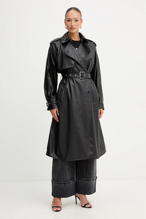 Karl Lagerfeld trencz kolor czarny B1W15008 - zdjęcie produktu nr 1