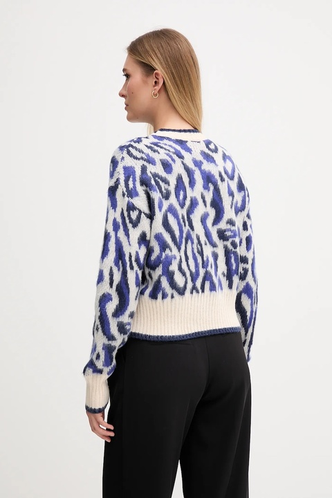 Gaudi sweter damski kolor niebieski 521BD53042 - zdjęcie produktu nr 2