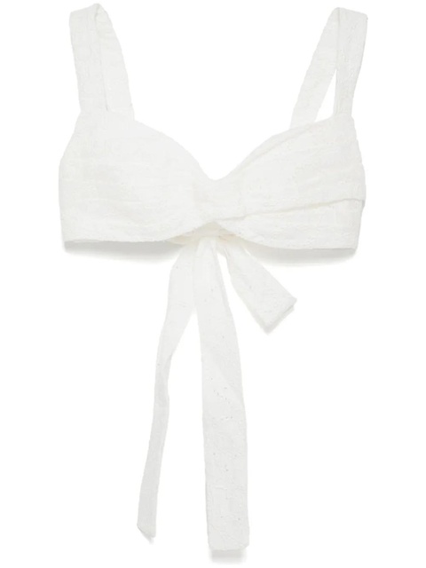ZIMMERMANN crush embroidered bralette - White - zdjęcie produktu nr 1