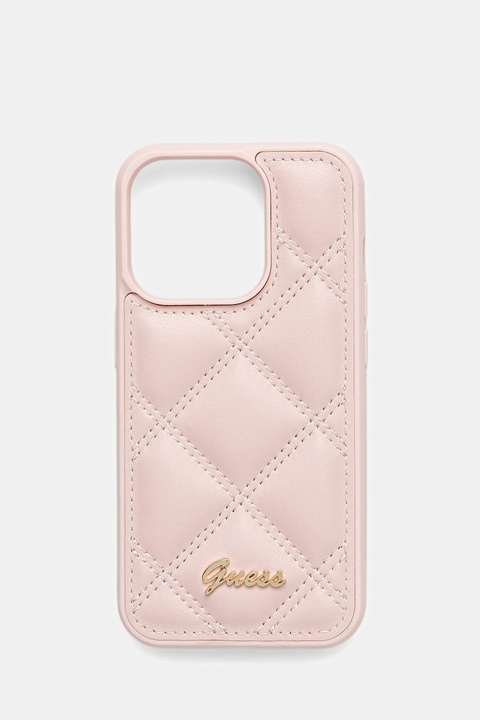 Guess etui na telefon iPhone 15 Pro 6.1" kolor różowy GUHCP15LPSQSQSP - zdjęcie produktu nr 1