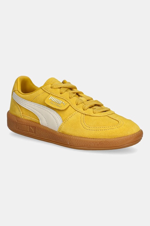 Puma sneakersy zamszowe Palermo Cobalt Glaze kolor żółty 396463 - zdjęcie produktu nr 1