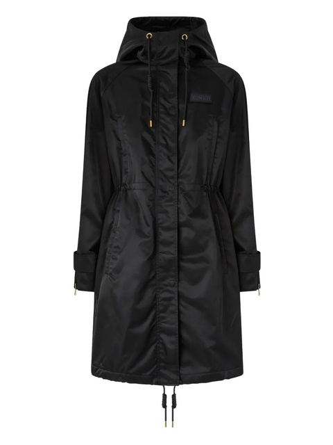 PINKO Delma hooded drawstring coat - Black - zdjęcie produktu nr 1