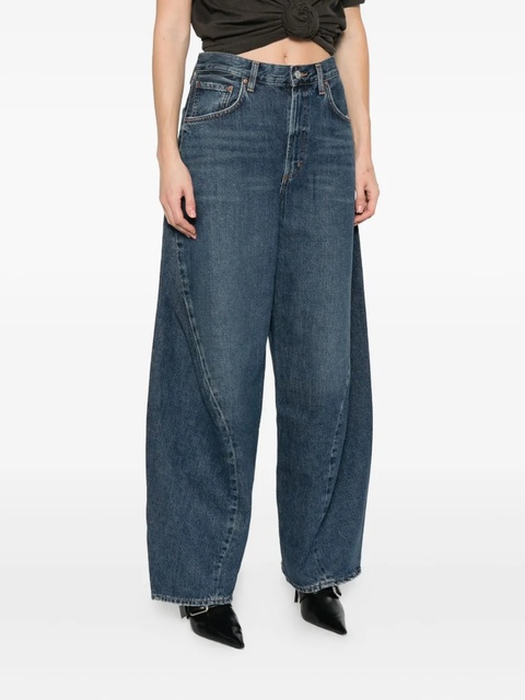 AGOLDE panelled regenerative-cotton jeans - Blue - zdjęcie produktu nr 1