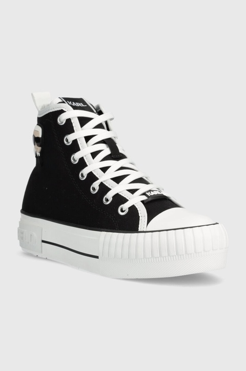 Karl Lagerfeld trampki KAMPUS MAX NFT damskie kolor czarny KL60444 - zdjęcie produktu nr 2
