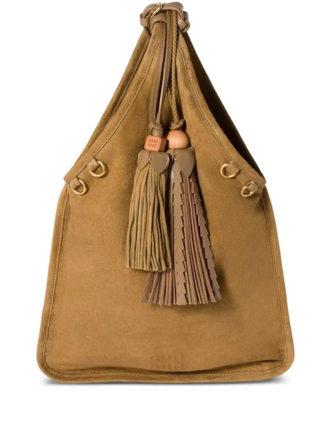 Miu Miu tassel-detail shoulder bag - Brown - zdjęcie produktu nr 1